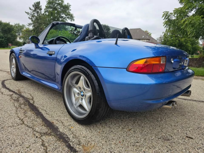 1998 BMW M Roadster in Estoril Blue Metallic over Estoril Blue & Black Nappa