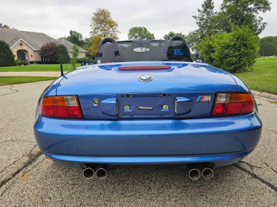 1998 BMW M Roadster in Estoril Blue Metallic over Estoril Blue & Black Nappa
