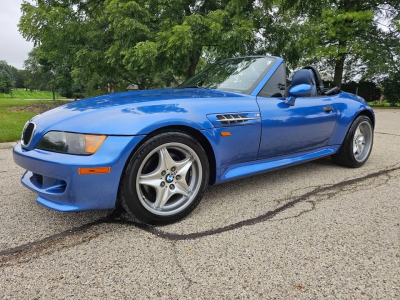 1998 BMW M Roadster in Estoril Blue Metallic over Estoril Blue & Black Nappa