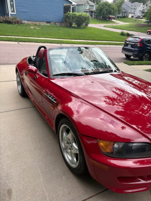 1998 BMW M Roadster in Imola Red 2 over Imola Red & Black Nappa