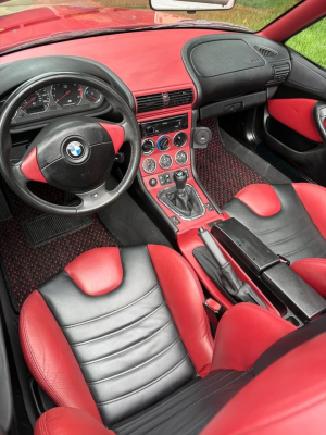 1998 BMW M Roadster in Imola Red 2 over Imola Red & Black Nappa