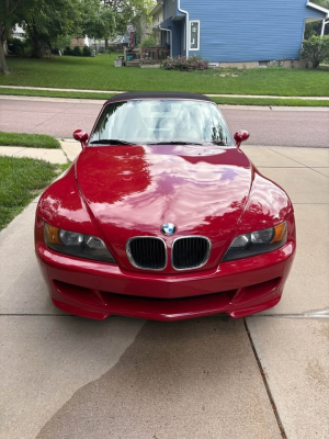 1998 BMW M Roadster in Imola Red 2 over Imola Red & Black Nappa