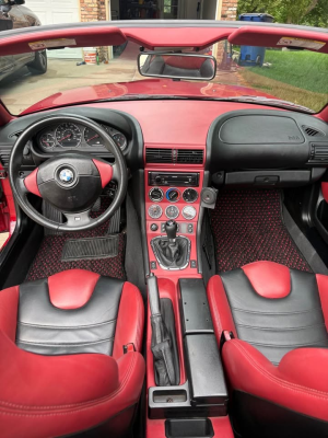 1998 BMW M Roadster in Imola Red 2 over Imola Red & Black Nappa