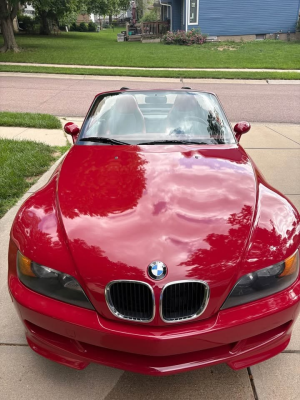 1998 BMW M Roadster in Imola Red 2 over Imola Red & Black Nappa