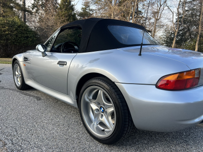 1998 BMW M Roadster in Arctic Silver Metallic over Black Nappa