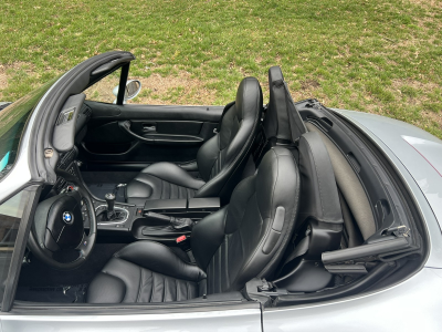 1998 BMW M Roadster in Arctic Silver Metallic over Black Nappa