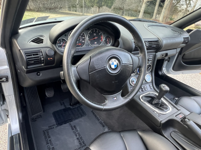 1998 BMW M Roadster in Arctic Silver Metallic over Black Nappa