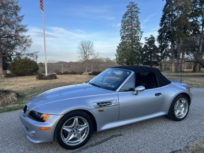 1998 BMW M Roadster in Arctic Silver Metallic over Black Nappa