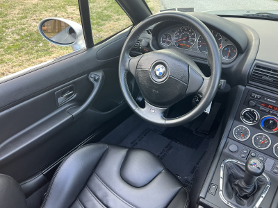 1998 BMW M Roadster in Arctic Silver Metallic over Black Nappa