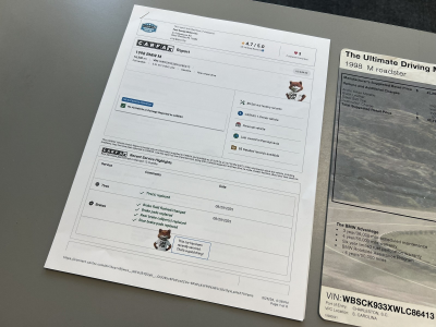1998 BMW M Roadster in Arctic Silver Metallic over Black Nappa