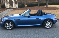 1998 BMW M Roadster in Estoril Blue Metallic over Estoril Blue & Black Nappa