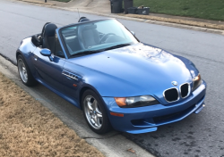 1998 BMW M Roadster in Estoril Blue Metallic over Estoril Blue & Black Nappa