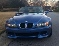 1998 BMW M Roadster in Estoril Blue Metallic over Estoril Blue & Black Nappa