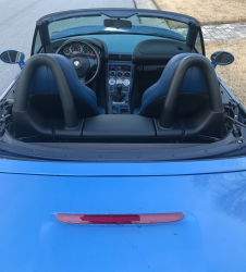 1998 BMW M Roadster in Estoril Blue Metallic over Estoril Blue & Black Nappa