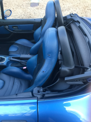 1998 BMW M Roadster in Estoril Blue Metallic over Estoril Blue & Black Nappa