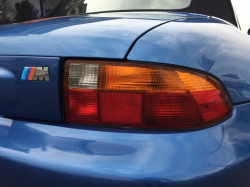 1998 BMW M Roadster in Estoril Blue Metallic over Estoril Blue & Black Nappa
