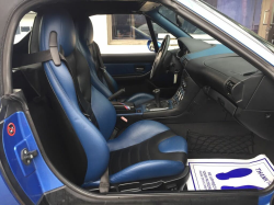 1998 BMW M Roadster in Estoril Blue Metallic over Estoril Blue & Black Nappa