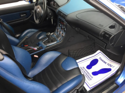 1998 BMW M Roadster in Estoril Blue Metallic over Estoril Blue & Black Nappa