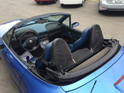 1998 BMW M Roadster in Estoril Blue Metallic over Estoril Blue & Black Nappa