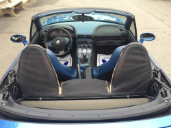 1998 BMW M Roadster in Estoril Blue Metallic over Estoril Blue & Black Nappa