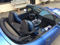 1998 BMW M Roadster in Estoril Blue Metallic over Estoril Blue & Black Nappa