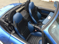 1998 BMW M Roadster in Estoril Blue Metallic over Estoril Blue & Black Nappa
