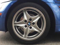 1998 BMW M Roadster in Estoril Blue Metallic over Estoril Blue & Black Nappa