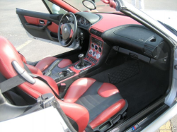 1998 BMW M Roadster in Arctic Silver Metallic over Imola Red & Black Nappa