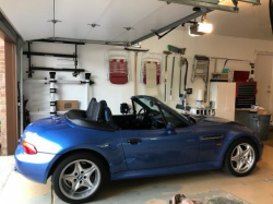 1998 BMW M Roadster in Estoril Blue Metallic over Estoril Blue & Black Nappa