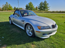 1998 BMW M Roadster in Arctic Silver Metallic over Imola Red & Black Nappa