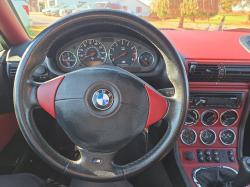 1998 BMW M Roadster in Arctic Silver Metallic over Imola Red & Black Nappa