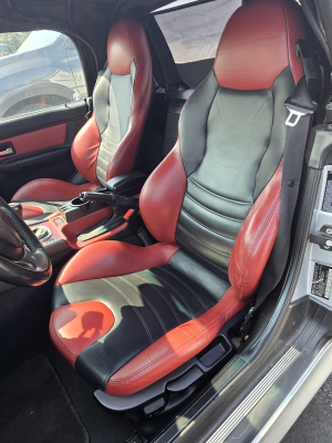 1998 BMW M Roadster in Arctic Silver Metallic over Imola Red & Black Nappa