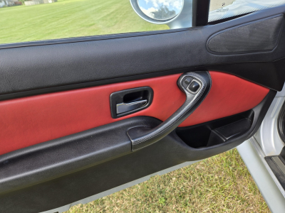 1998 BMW M Roadster in Arctic Silver Metallic over Imola Red & Black Nappa