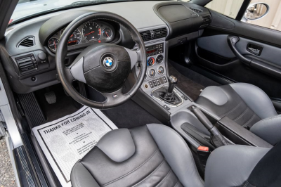1998 BMW M Roadster in Arctic Silver Metallic over Dark Gray & Black Nappa