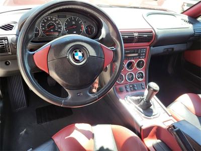 1998 BMW M Roadster in Arctic Silver Metallic over Imola Red & Black Nappa