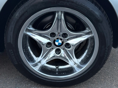 1998 BMW M Roadster in Arctic Silver Metallic over Imola Red & Black Nappa