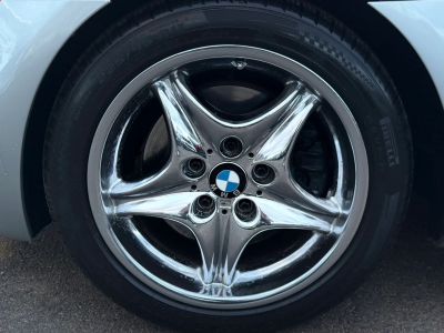 1998 BMW M Roadster in Arctic Silver Metallic over Imola Red & Black Nappa