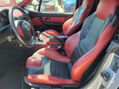 1998 BMW M Roadster in Arctic Silver Metallic over Imola Red & Black Nappa