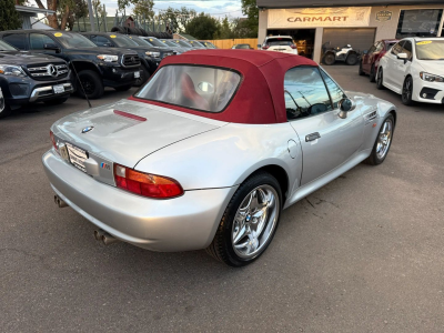 1998 BMW M Roadster in Arctic Silver Metallic over Imola Red & Black Nappa