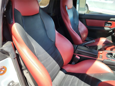 1998 BMW M Roadster in Arctic Silver Metallic over Imola Red & Black Nappa