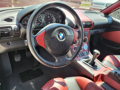 1998 BMW M Roadster in Arctic Silver Metallic over Imola Red & Black Nappa