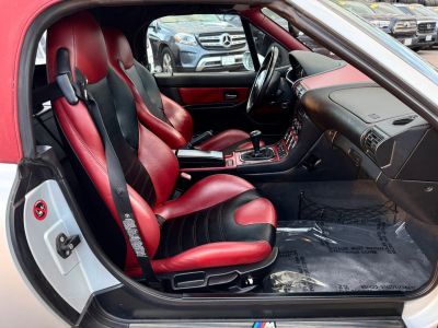 1998 BMW M Roadster in Arctic Silver Metallic over Imola Red & Black Nappa