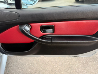 1998 BMW M Roadster in Arctic Silver Metallic over Imola Red & Black Nappa