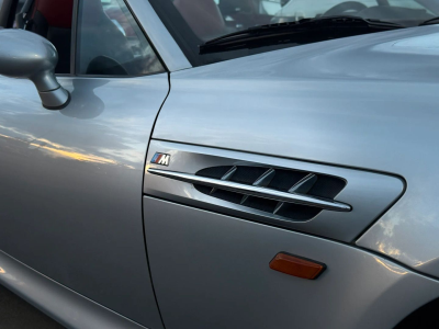 1998 BMW M Roadster in Arctic Silver Metallic over Imola Red & Black Nappa