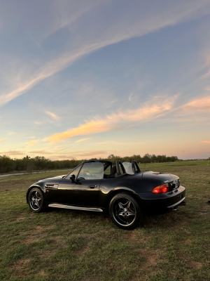 1998 BMW M Roadster in Cosmos Black Metallic over Black Nappa