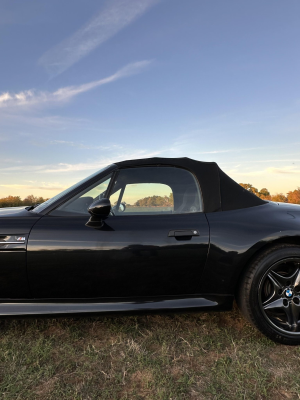 1998 BMW M Roadster in Cosmos Black Metallic over Black Nappa