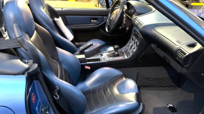 1998 BMW M Roadster in Estoril Blue Metallic over Estoril Blue & Black Nappa