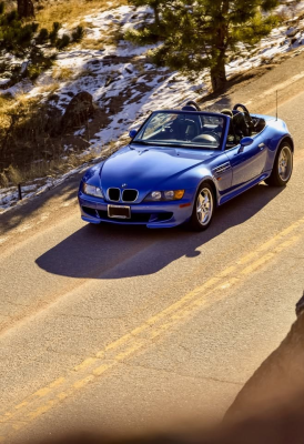 1998 BMW M Roadster in Estoril Blue Metallic over Estoril Blue & Black Nappa