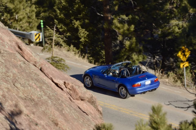 1998 BMW M Roadster in Estoril Blue Metallic over Estoril Blue & Black Nappa
