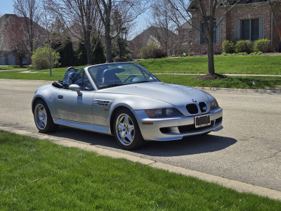 1998 BMW M Roadster in Arctic Silver Metallic over Estoril Blue & Black Nappa